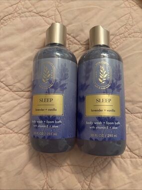 Bath & Body Works lot2 Aromatherapy Sleep Lavender + Vanilla Bodywash Foam Bath